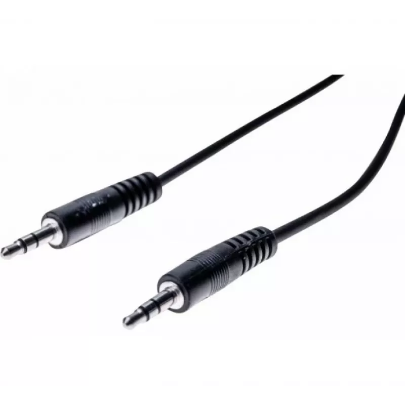 EXERTIS CONNECT 5m 3,5mm Stereo-Audiokabel Stecker auf Stecker, Schwarz 108567