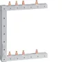 HAGER KCF563L vertikale linke Phasenschiene, 2-reihig, 2-polig, 63 A, 12 Module, Stifttyp