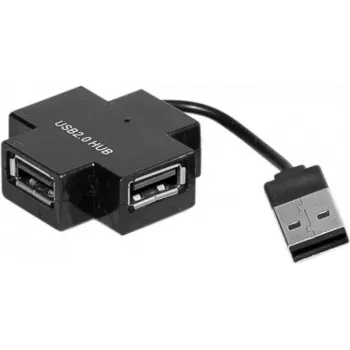 Exertis Connect 021111 USB 2.0 Hub - 4-Port, Schwarz