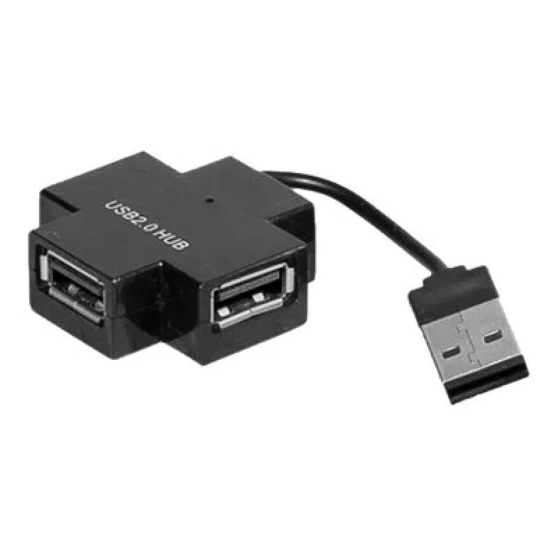 Exertis Connect 021111 USB 2.0 Hub - 4-Port, Schwarz