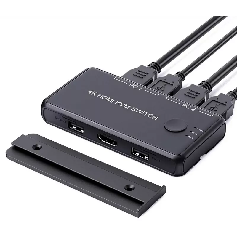 Exertis Connect Mini KVM-Switch, 2 Port, HDMI / USB (060182)