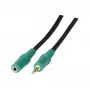 EXERTIS CONNECT 3,5mm Stereo-Audio-Verlängerungskabel M/F 3,0m Schwarz 108865