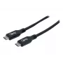 Exertis Connect USB4 USB-C auf USB-C Kabel 80cm 8K 100W Schwarz 532600