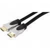 EXERTIS CONNECT High-Speed-HDMI-Kabel mit Ethernet, vergoldet, geflochten, 1,5 m, Schwarz 127899