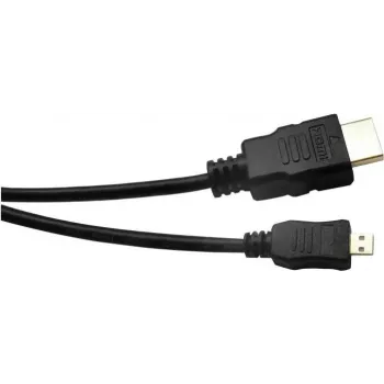 EXERTIS CONNECT Micro-HDMI-Kabel, High Speed mit Ethernet, vergoldet, HDMI Typ A auf Micro HDMI Typ D, 2,0 m 128495