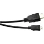 EXERTIS CONNECT Micro-HDMI-Kabel, High Speed mit Ethernet, vergoldet, HDMI Typ A auf Micro HDMI Typ D, 2,0 m 128495