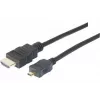EXERTIS CONNECT Micro-HDMI-Kabel, High Speed mit Ethernet, vergoldet, HDMI Typ A auf Micro HDMI Typ D, 2,0 m 128495