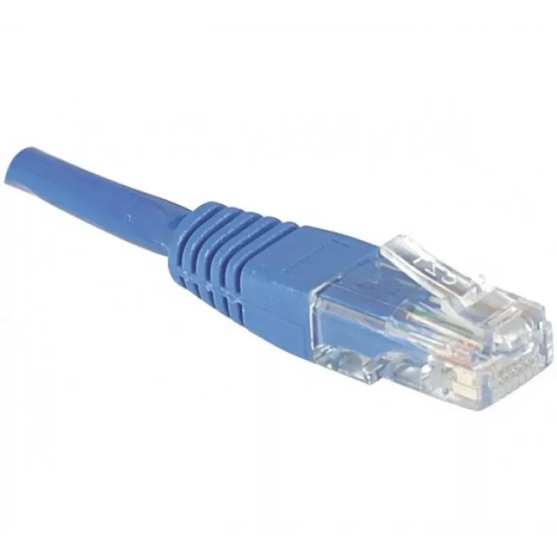 EXERTIS CONNECT CAT.6 U/UTP Patchkabel, 1,5 m, Blau, RJ45, Rastnasenschutz 246740