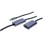 EXERTIS CONNECT Aktives USB 3.0 Verlängerungskabel 10m, USB-A Stecker auf USB-A Buchse, 5Gbps, Schwarz 149264