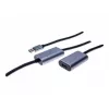 EXERTIS CONNECT Aktives USB 3.0 Verlängerungskabel 10m, USB-A Stecker auf USB-A Buchse, 5Gbps, Schwarz 149264