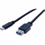 EXERTIS CONNECT USB-C auf USB-A Adapterkabel, 50 cm, Schwarz 150319