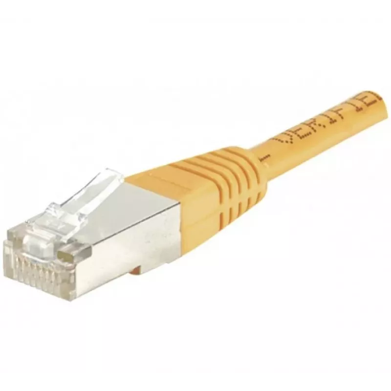 EXERTIS CONNECT CAT.6 F/UTP Patchkabel, Orange, 0,5 m, Slim Snagless 234100