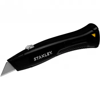 STANLEY FMHT10504-0 Schwerlast-Taschenmesser mit einziehbarer Klinge, Schwarz, 3 Klingen