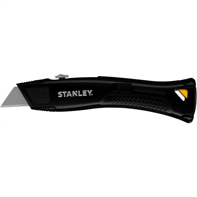 STANLEY FMHT10504-0 Schwerlast-Taschenmesser mit einziehbarer Klinge, Schwarz, 3 Klingen