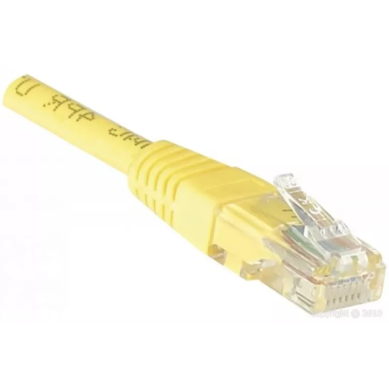 EXERTIS CONNECT Cat6 U/UTP Patchkabel, RJ45, Gelb, 1,5 m, Snagless EXC245740