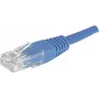 EXERTIS CONNECT Cat.6 U/UTP Patchkabel, RJ45, Blau, 1,0 m, Rastnasenschutz 246710