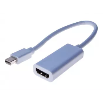 Exertis Connect Mini DisplayPort Stecker auf HDMI Buchse Adapterkabel 15 cm Weiß Passiv 1080p 127437