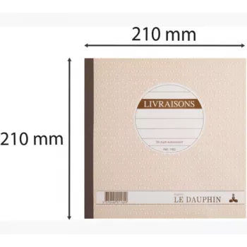 Le Dauphin Lieferscheinbuch, 210 x 210 mm, Duplikat (1162D) - 1 Buch