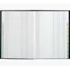 Le Dauphin Terminplaner Buch A4, 96 Seiten, 12 Spalten, grüner Einband 39721D