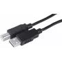 Exertis Connect USB 2.0 Kabel A auf B Stecker 3m Schwarz 532450