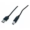 Exertis Connect USB 2.0 Kabel A auf B Stecker 3m Schwarz 532450