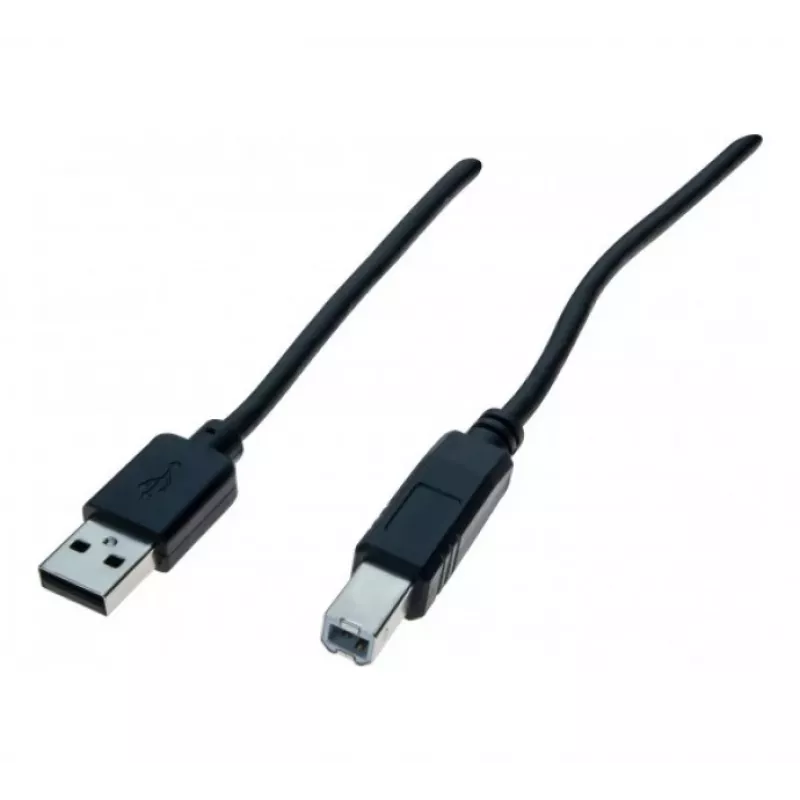 Exertis Connect USB 2.0 Kabel A auf B Stecker 3m Schwarz 532450