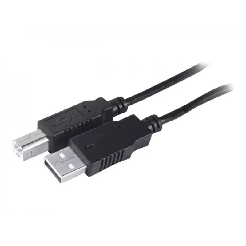 Exertis Connect USB 2.0 Kabel A auf B Stecker 3m Schwarz 532450