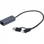 EXERTIS CONNECT USB 3.1 Gigabit Pro Netzwerkadapter mit Typ-C-Konverter (310761)