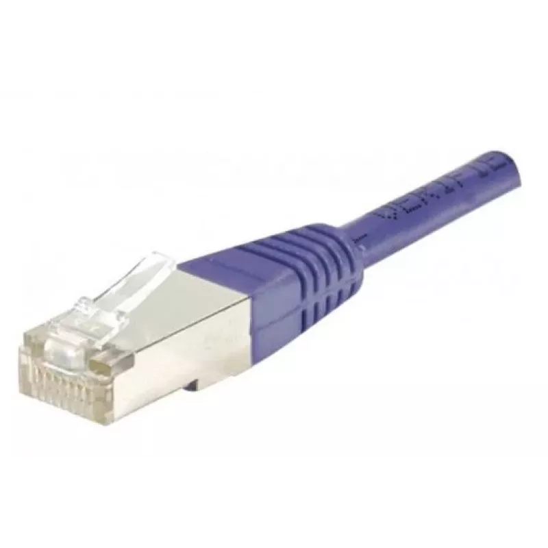 EXERTIS CONNECT Cat6 F/UTP Patchkabel, Violett, 1,0 m, Slim Snagless Boot 234170