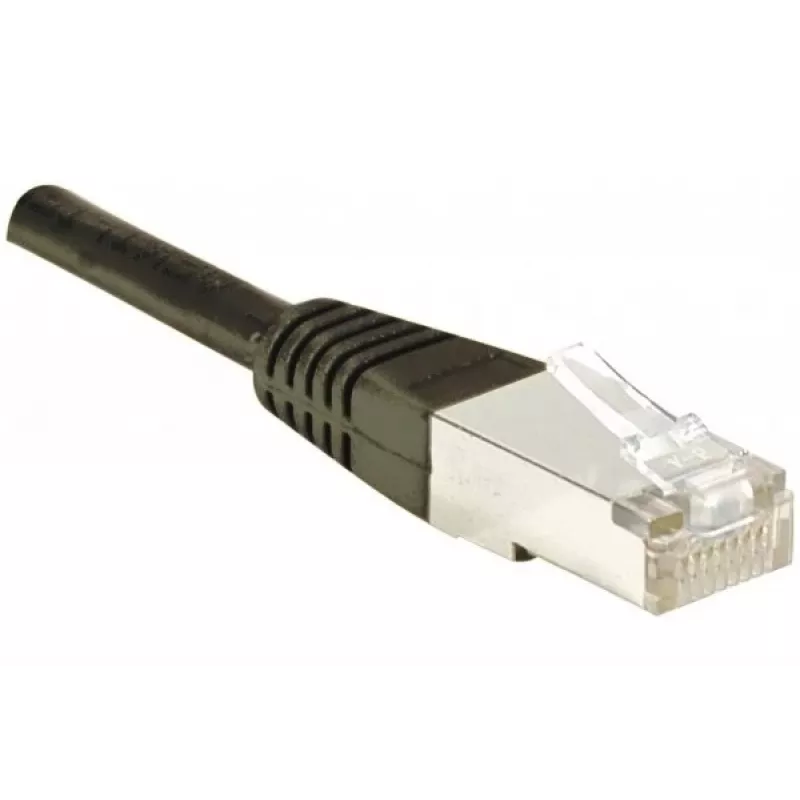 EXERTIS CONNECT Cat6 F/UTP Patchkabel, 3 m, Schwarz, Slim Snagless Boot 234250