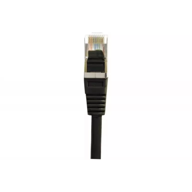 EXERTIS CONNECT Cat6 F/UTP Patchkabel, 3 m, Schwarz, Slim Snagless Boot 234250