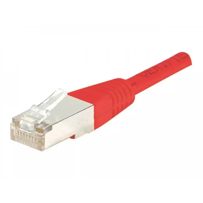 EXERTIS CONNECT Cat.6 F/UTP Patchkabel, Rot, 1,0 m, Slim Snagless Boot 842103