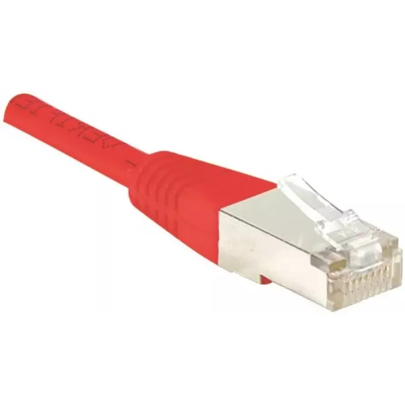 EXERTIS CONNECT Cat.6 F/UTP Patchkabel, Rot, 1,0 m, Slim Snagless Boot 842103