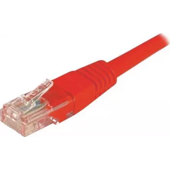 EXERTIS CONNECT Cat.6 U/UTP Patchkabel, RJ45, Rot, 20 m, mit Rastnasenschutz 243762