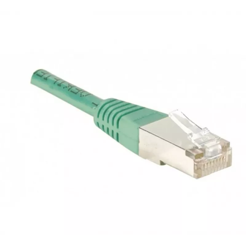EXERTIS CONNECT Cat.5e F/UTP Patchkabel, Grün, 3,0 m, schlanke Knickschutztülle 847032
