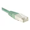 EXERTIS CONNECT Cat.6 F/UTP Patchkabel, 7m, Grün, Slim Snagless 244570