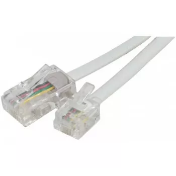 EXERTIS CONNECT Telefonkabel, Weiß, 3,0 m (911743)