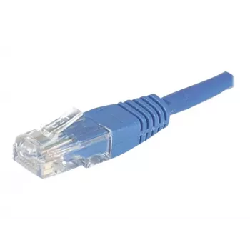 EXERTIS CONNECT Cat.6 U/UTP Patchkabel, RJ45, Blau, 3 m, Snagless 246730