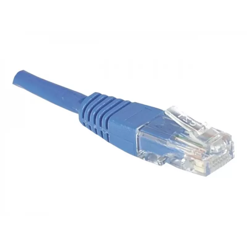 EXERTIS CONNECT Cat.6 U/UTP Patchkabel, RJ45, Blau, 3 m, Snagless 246730