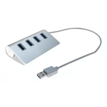 Exertis Connect 4-Port USB 3.0 Hub - Desktop - Schwarz 021312