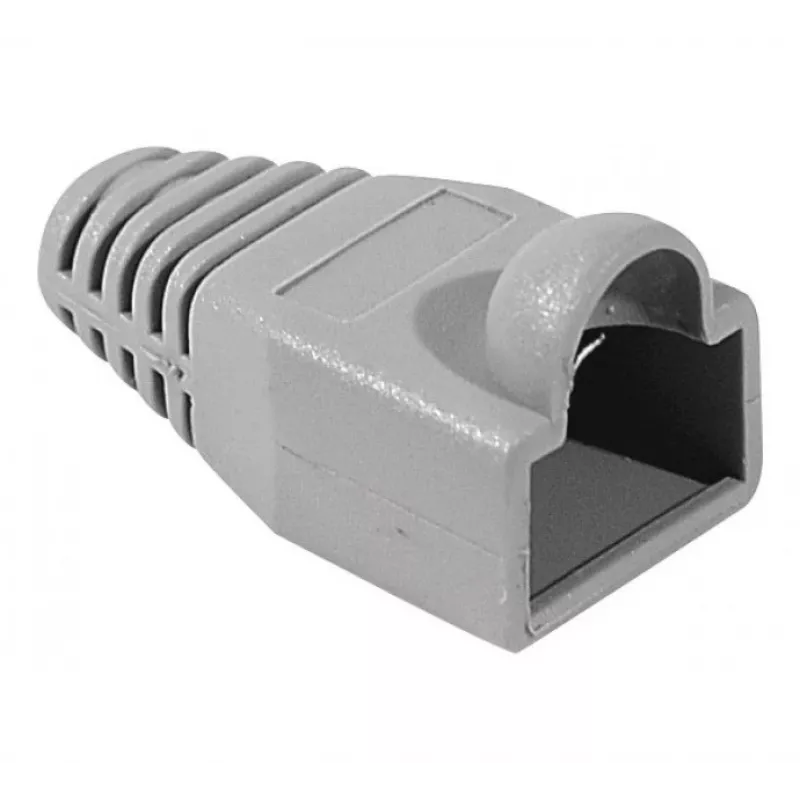 EXERTIS CONNECT RJ45 Knickschutz für runde Kabel, grau, 10er-Pack 253161