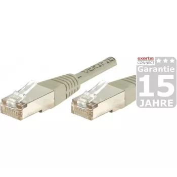 Exertis Connect 847100 Cat5e F/UTP Netzwerk-Patchkabel, 1m, Grau