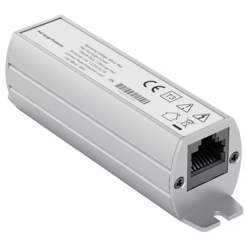 Exertis Connect Cat.6A RJ45 Überspannungsschutz, Innenbereich, Metallgehäuse, 10Gbps, PoE+ 253187