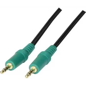 EXERTIS CONNECT 3,5 mm Stereo-Audiokabel, Stecker auf Stecker, 10 m, Schwarz 108898
