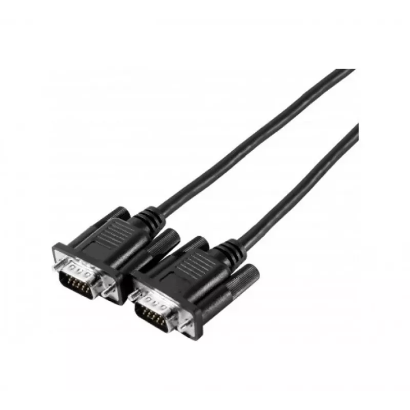 EXERTIS CONNECT SVGA-Monitorkabel Eco, 15-pol HD D-Sub Stecker-Stecker, 2,0 m, Schwarz 117700