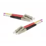 Exertis Connect OM4 Glasfaser-Patchkabel LC Duplex auf LC Duplex, 50/125 µm, Erika Violett, 0,5 m 392780