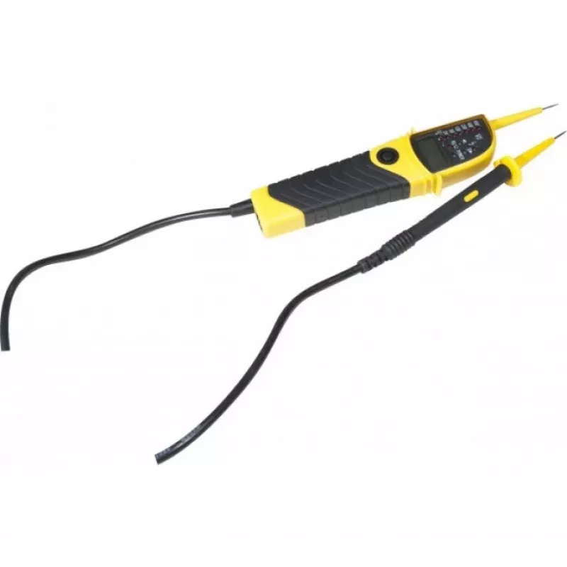 EXERTIS CONNECT Spannungsprüfer mit LCD-Anzeige und Hochspannungsanzeige, 12-600V AC/DC 045076