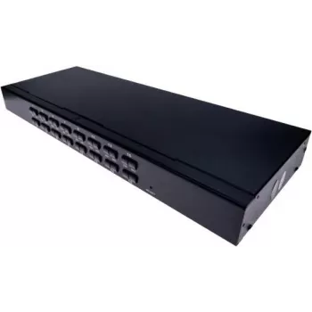 EXERTIS CONNECT 16-Port USB/PS/2 KVM-Switch mit OSD und IP-Fernzugriff 66310