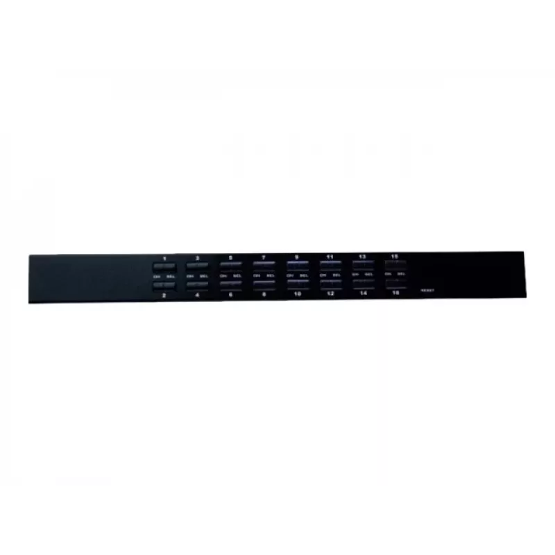 EXERTIS CONNECT 16-Port USB/PS/2 KVM-Switch mit OSD und IP-Fernzugriff 66310