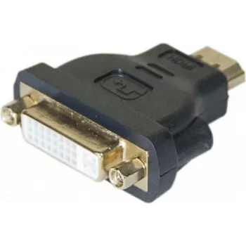 EXERTIS CONNECT HDMI auf DVI-I Adapter, HDMI Stecker auf DVI-I 24+5 Buchse, Schwarz 127951